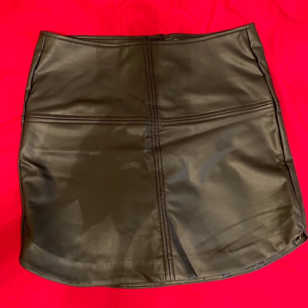 Lulu's Vegan Leather Skirt